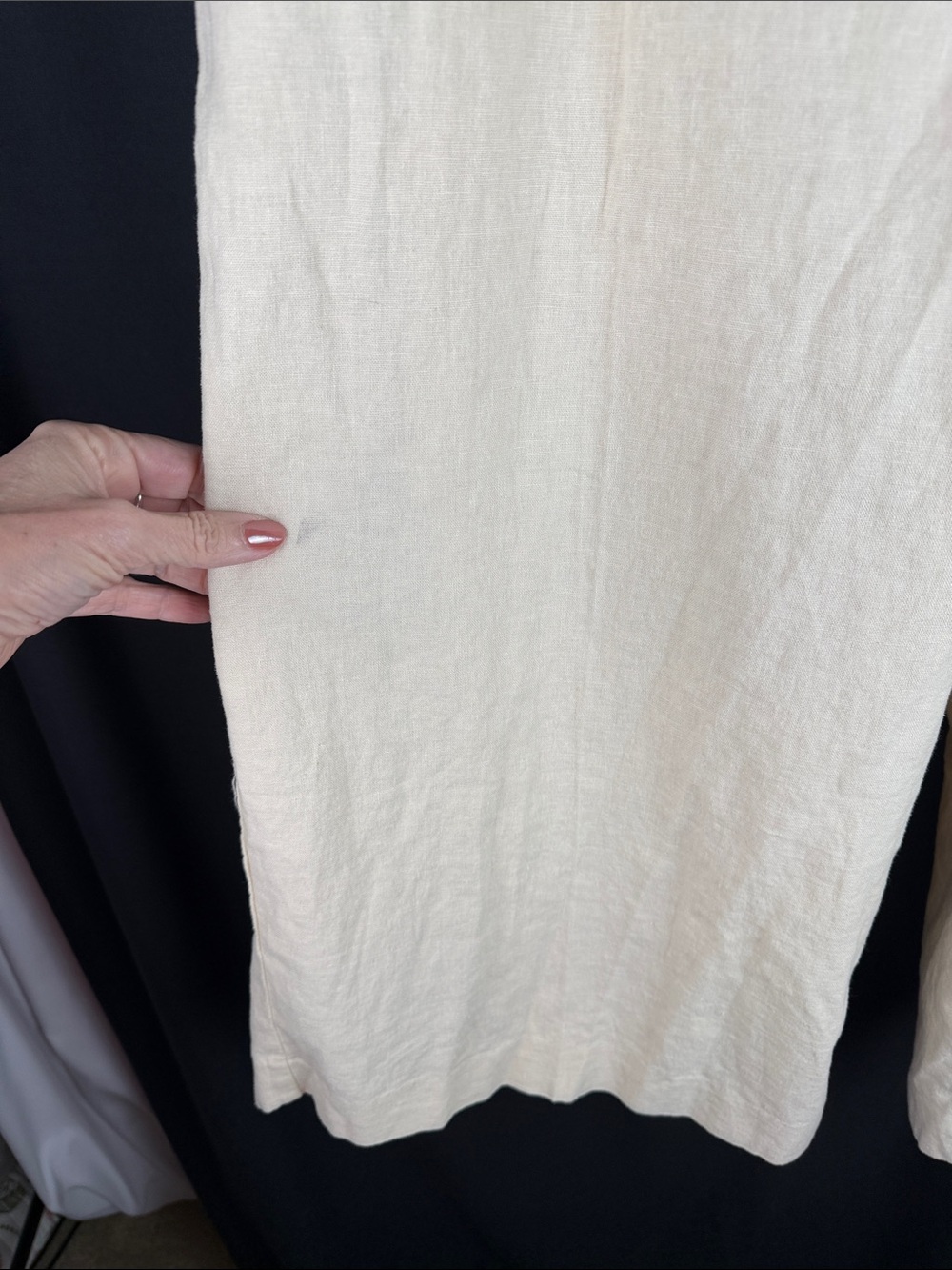 NWT J.Crew Re-Imagined Linen Blend Wide Leg Crop Pants Cream Size 20 - Picture 11 of 11